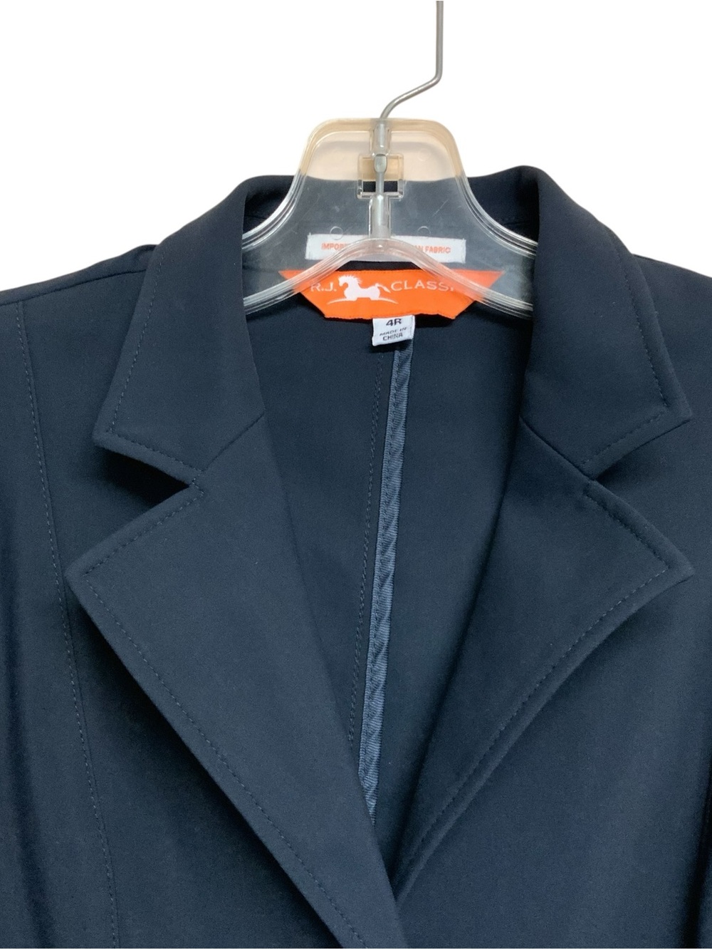 RJ Classics Orange Label Hunter/Jumper Show Coat Navy - Picture 6 of 10